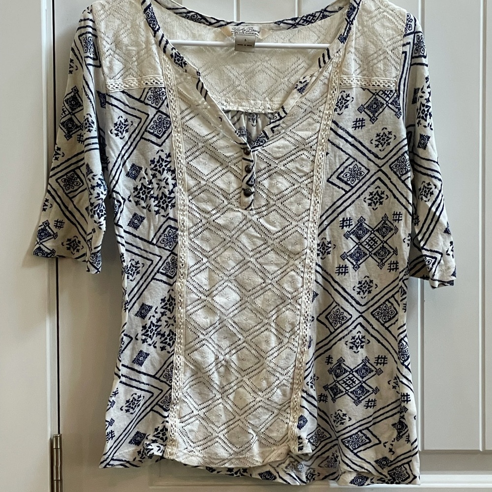 Lucky brand blouse. Size small